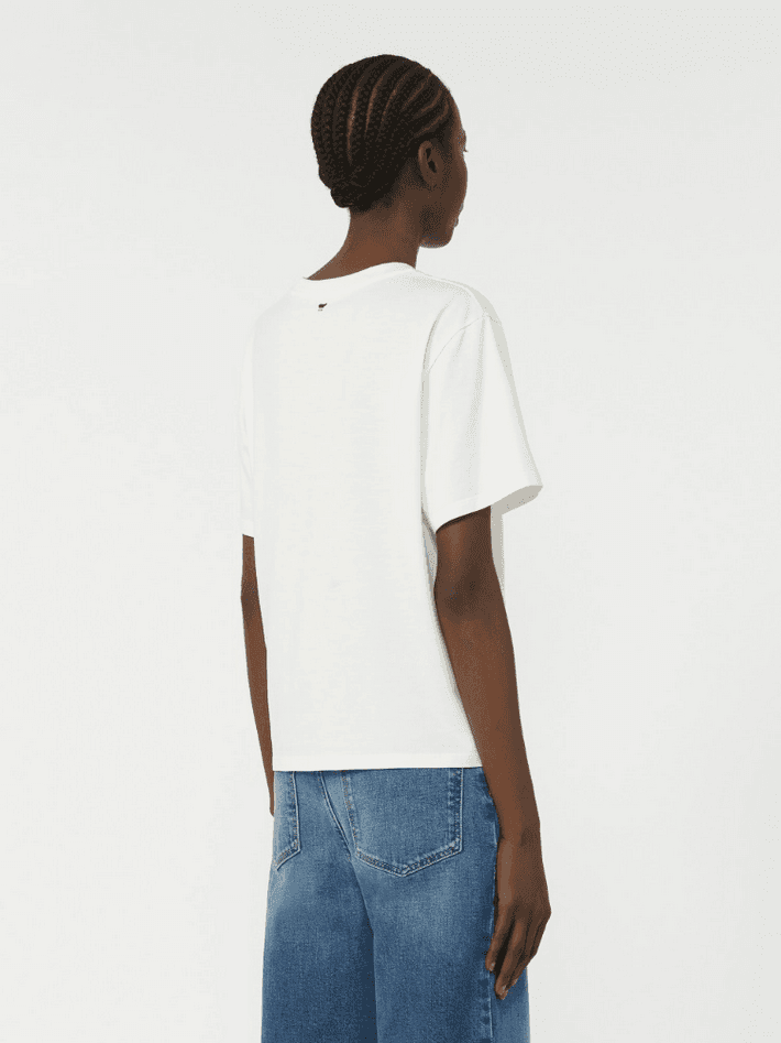 MAX MARA t-shirt con stampa donna bianco - 3