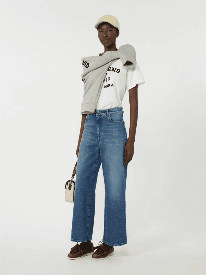 MAX MARA t-shirt con stampa donna bianco - 4