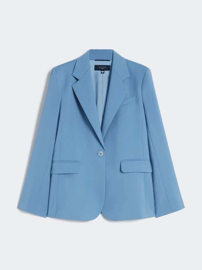 MAX MARA giacca in lana donna azzurro - 5