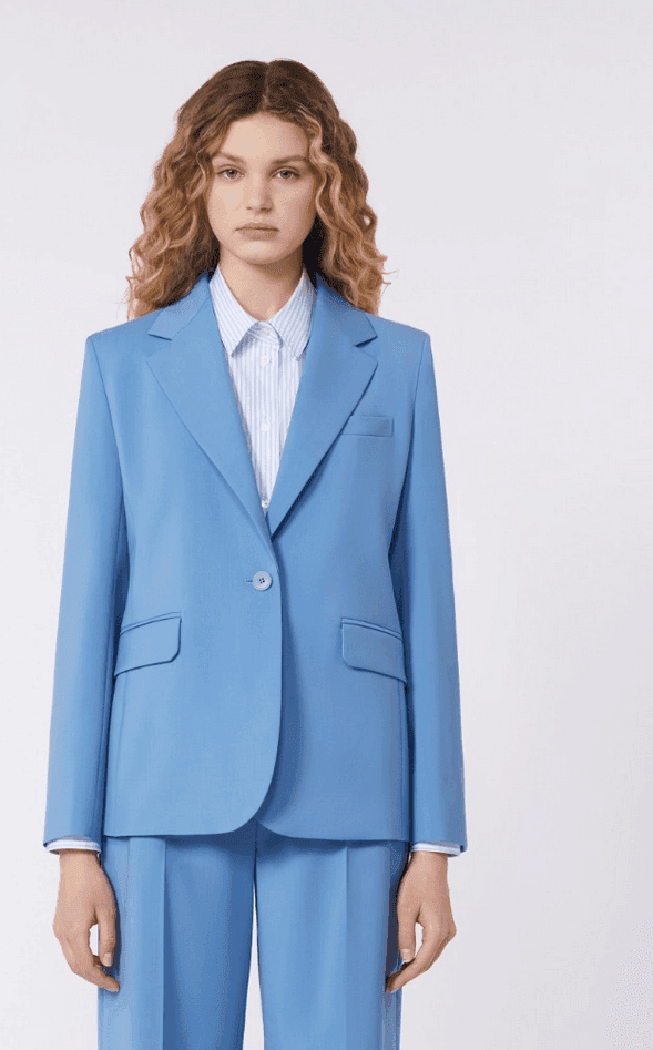 MAX MARA giacca in lana donna azzurro - 2
