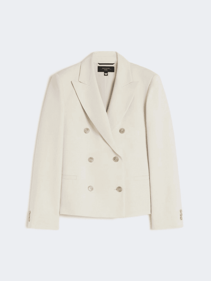 MAX MARA giacca doppiopetto donna beige - 6