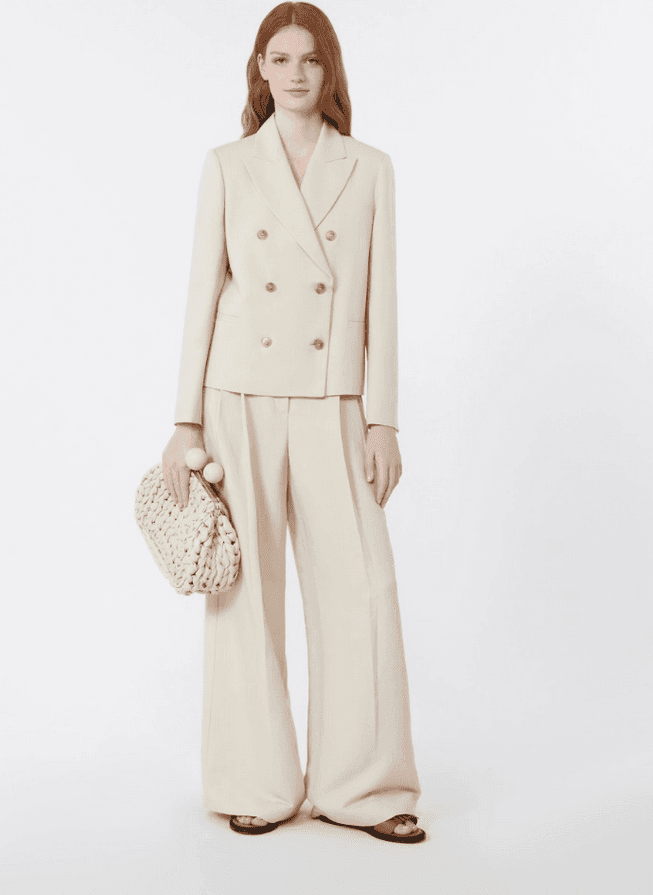 MAX MARA giacca doppiopetto donna beige - 5