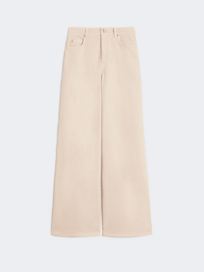 MAX MARA pantalone wide leg donna sabbia - 5