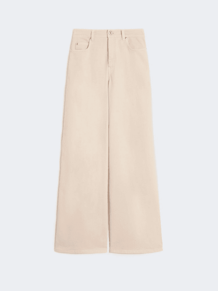 MAX MARA pantalone wide leg donna sabbia - 5