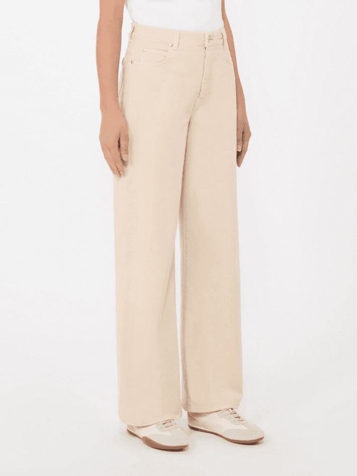 MAX MARA pantalone wide leg donna sabbia - 2