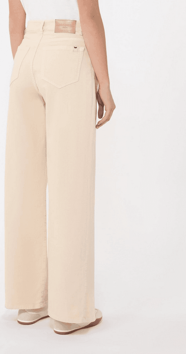 MAX MARA pantalone wide leg donna sabbia - 3