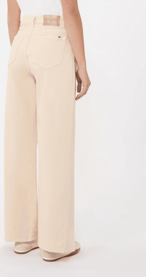 MAX MARA pantalone wide leg donna sabbia - 3