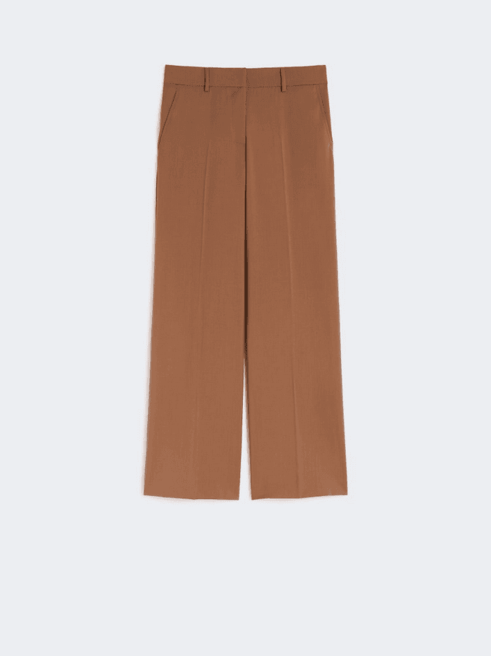 MAX MARA pantalone palazzo donna cuoio - 5