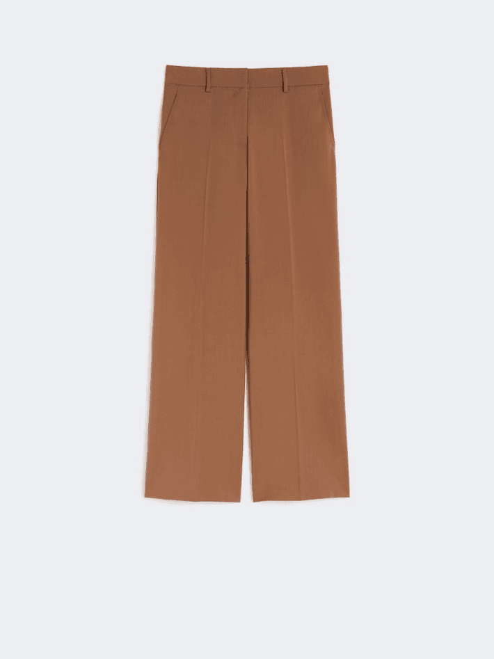 MAX MARA pantalone palazzo donna cuoio - 5