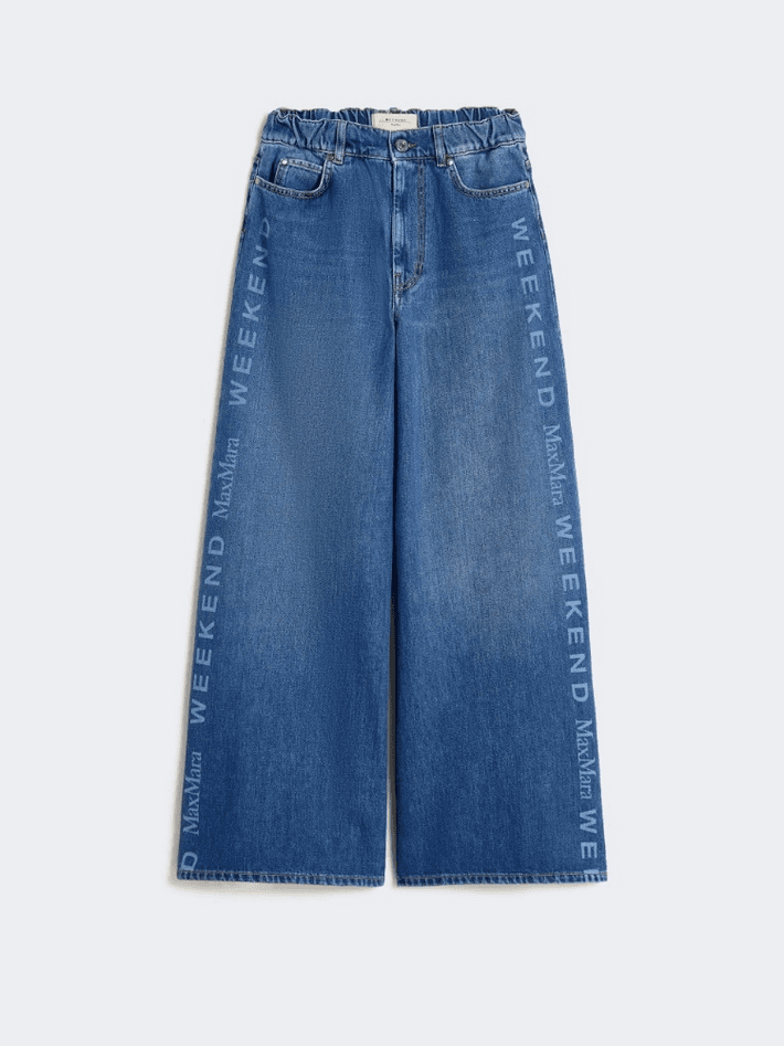 MAX MARA jeans gamba larga donna blu medio - 5