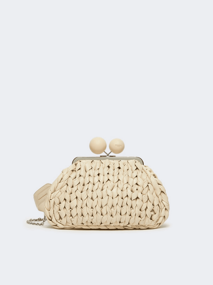 MAX MARA borsa in nappa donna avorio - 8