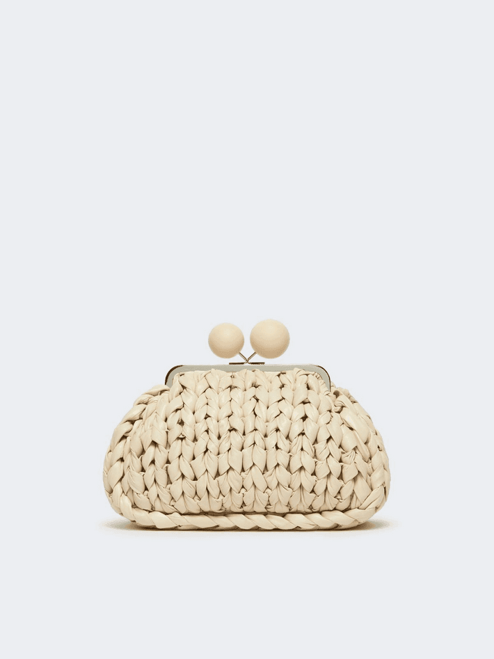 MAX MARA borsa in nappa donna avorio - 3
