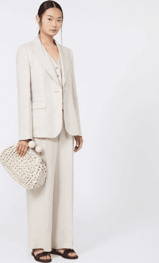 MAX MARA borsa in nappa donna avorio - 7