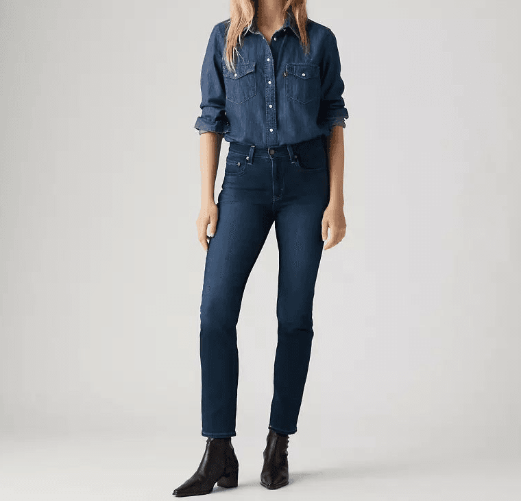 LEVI'S jeans donna blu medio - 4