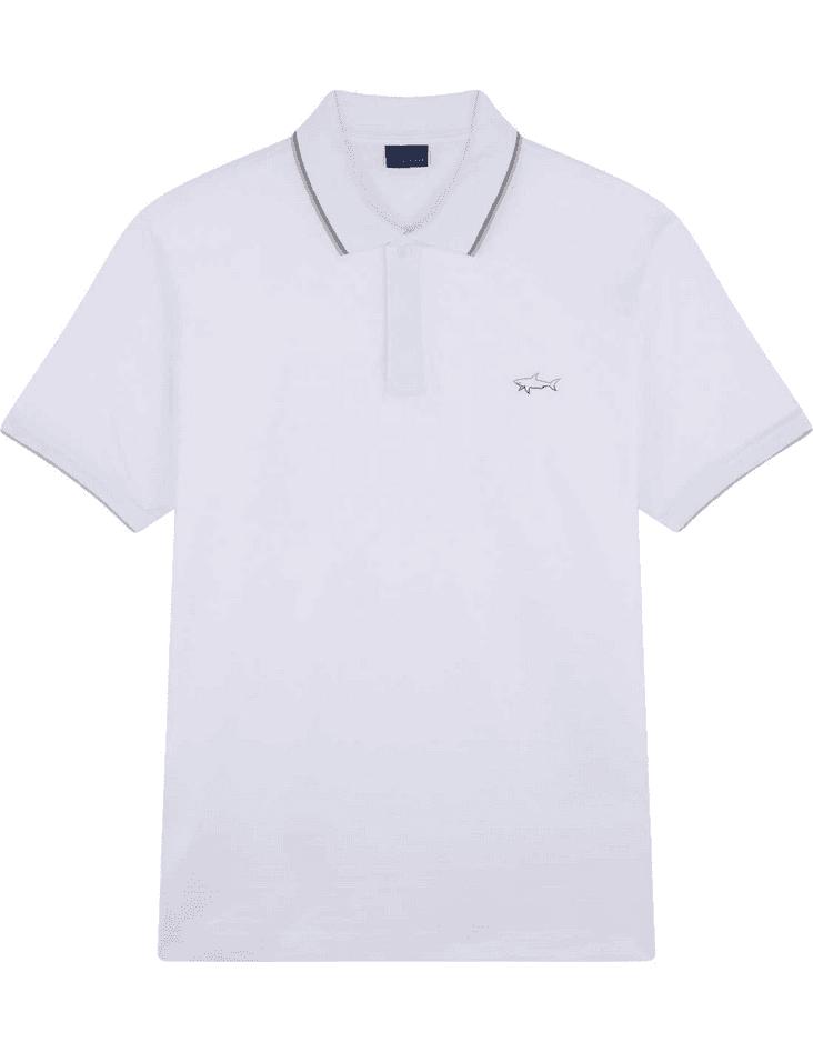 Paul&amp;Shark polo mercerized uomo bianco - 3