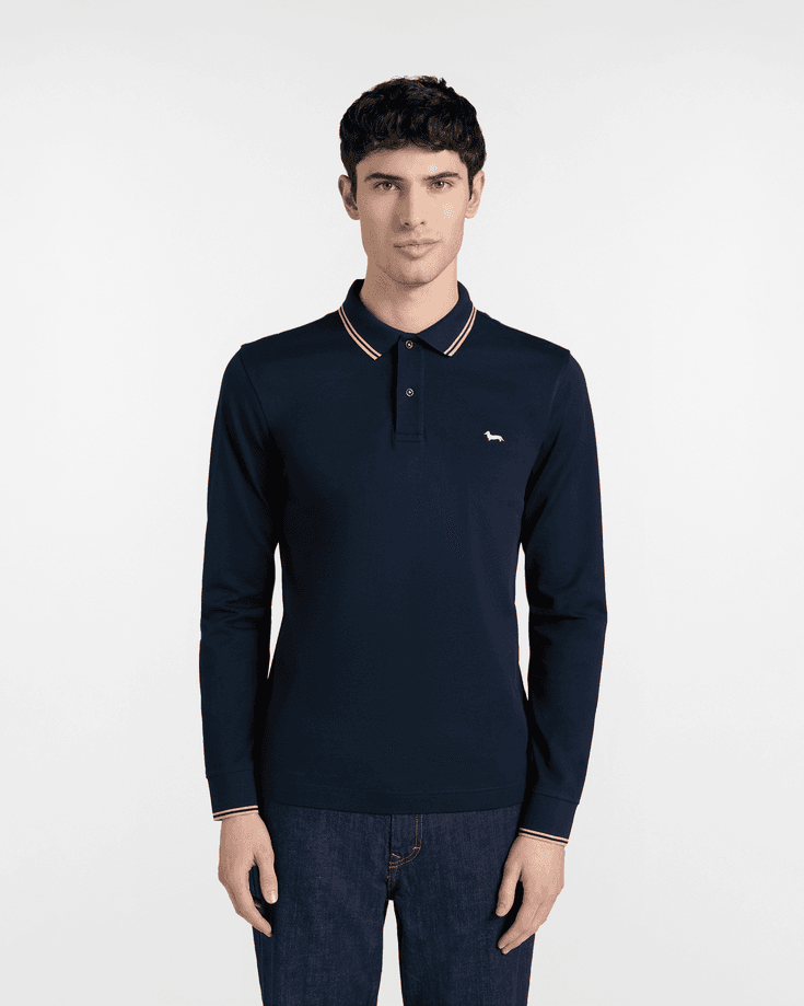 Harmont&amp;blaine polo uomo blue navy - 5