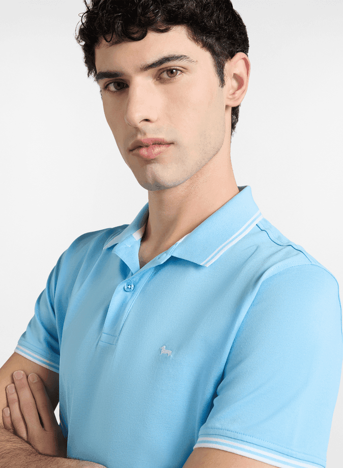 Harmont&amp;blaine polo uomo celeste - 2