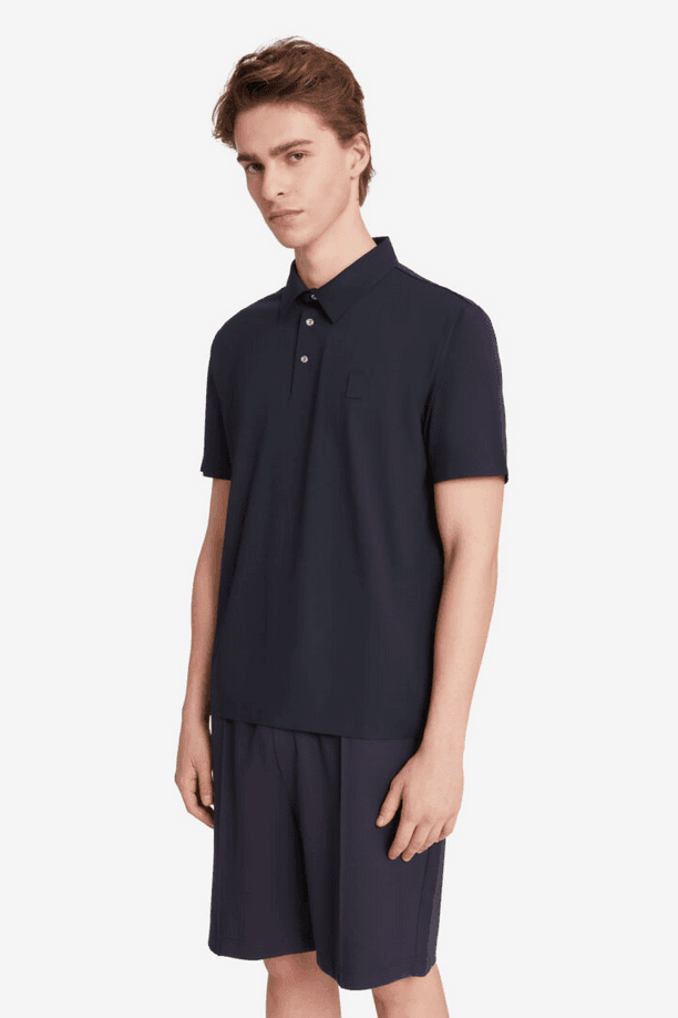 Ciesse Piumini polo in tessuto tecnico uomo blu scuro - 2