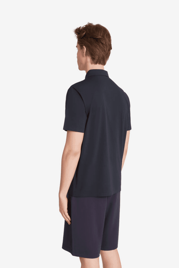 Ciesse Piumini polo in tessuto tecnico uomo blu scuro - 5