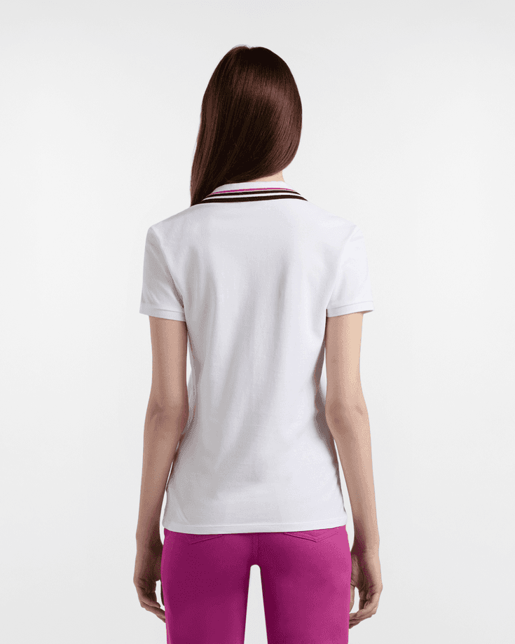 Harmont&amp;blaine polo con scollo donna bianco - 3