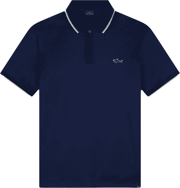 Paul&amp;Shark polo mercerised uomo blue - 3