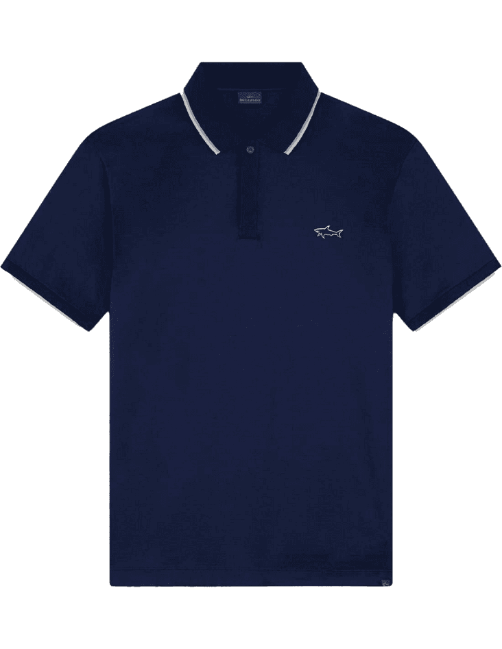 Paul&amp;Shark polo mercerised uomo blue - 3