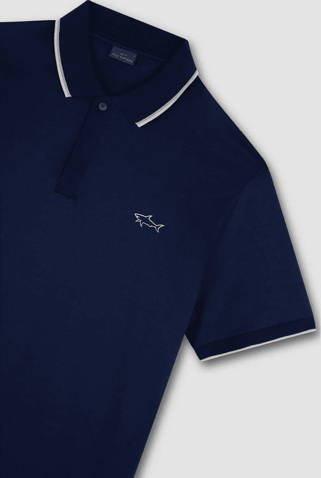 Paul&amp;Shark polo mercerised uomo blue - 2