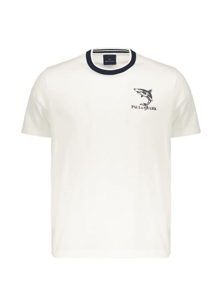 Paul&amp;Shark t-shirt con stampa sul petto uomo panna - 3