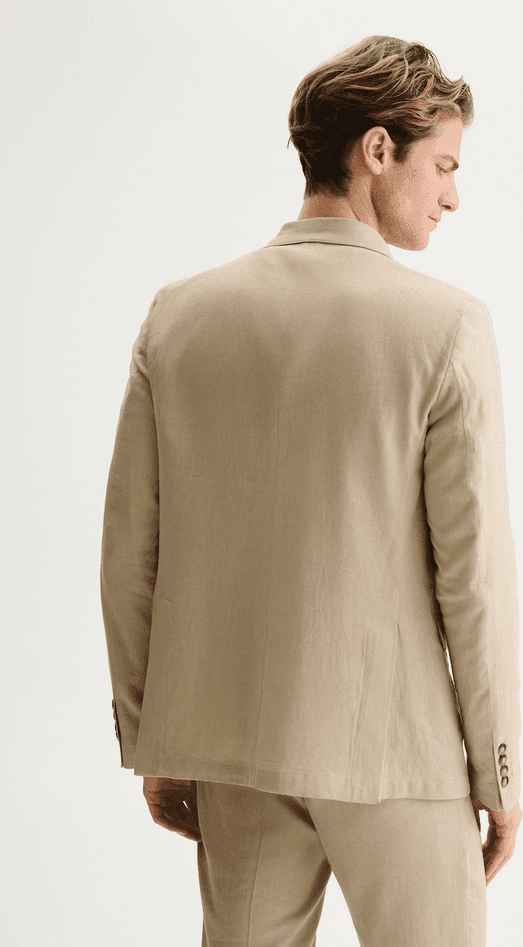 QB24 giacca monopetto uomo sabbia - 3