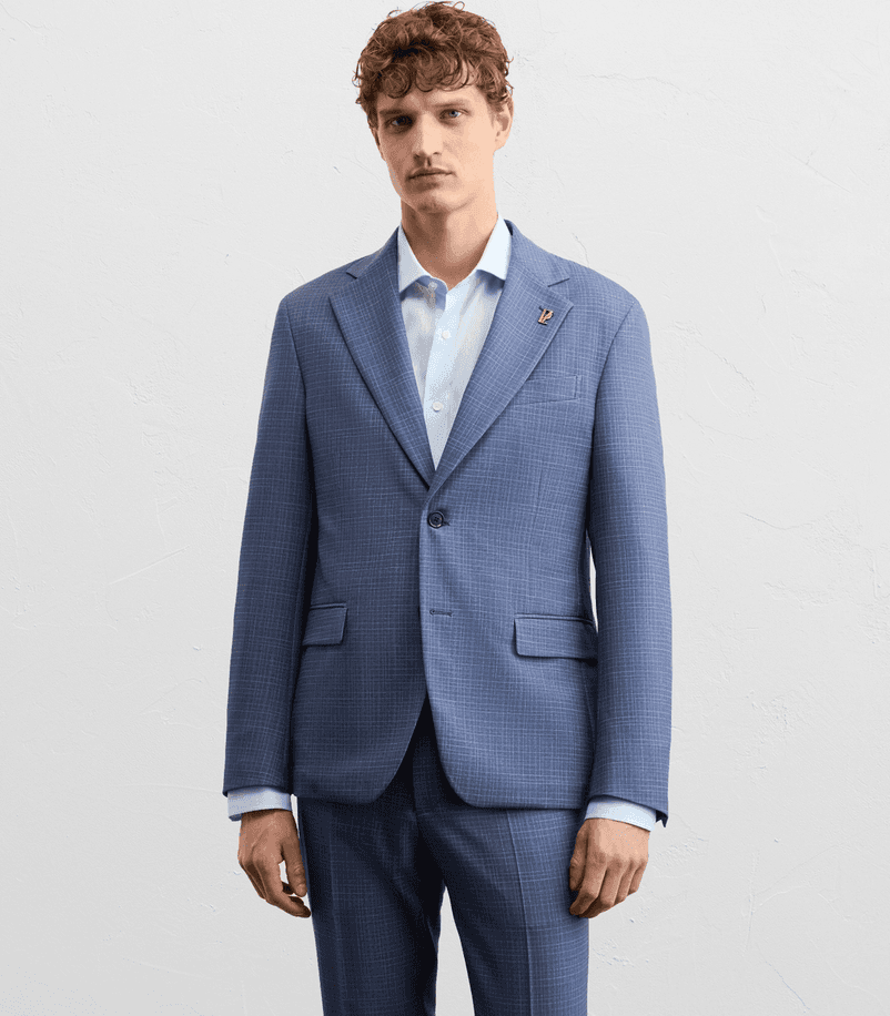 Pal Zileri abito a quadri uomo blu - 2