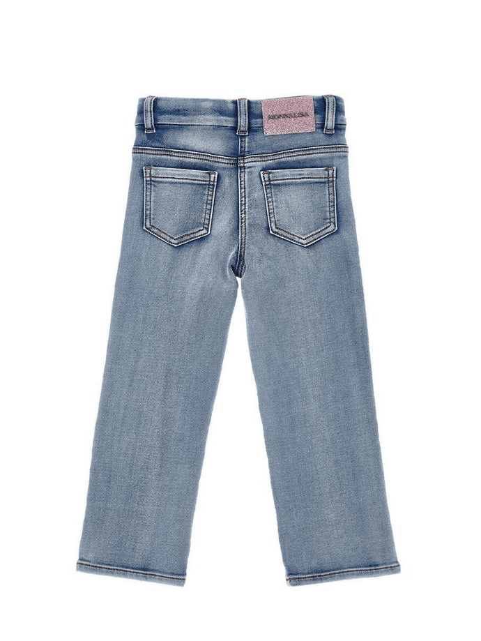 MONNALISA jeans bambina blu denim - 2