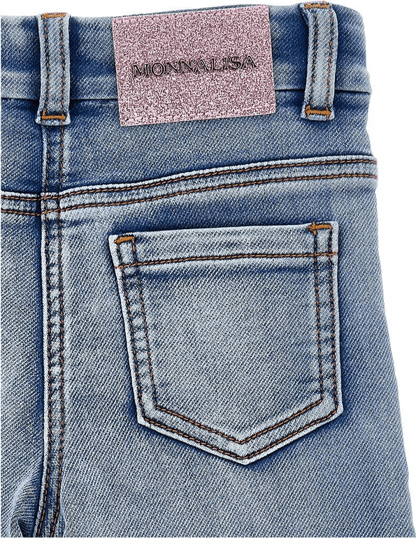 MONNALISA jeans bambina blu denim - 3