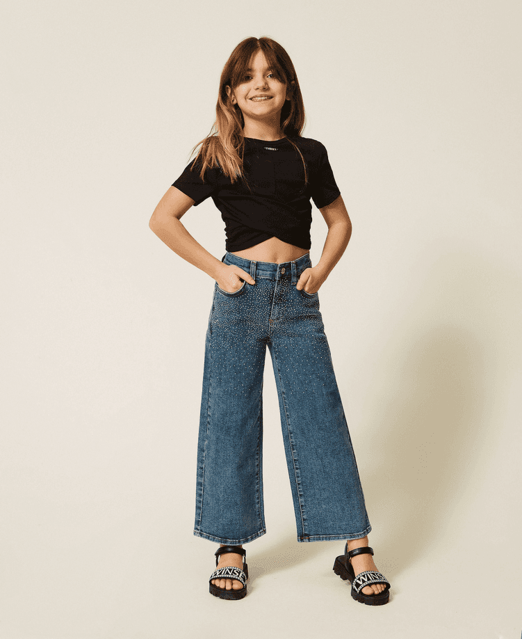 TWINSET jeans bambina blu medium - 2