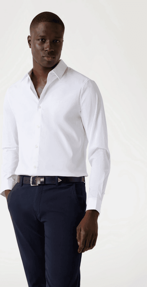 GUESS camicia slim fit uomo bianco - 2