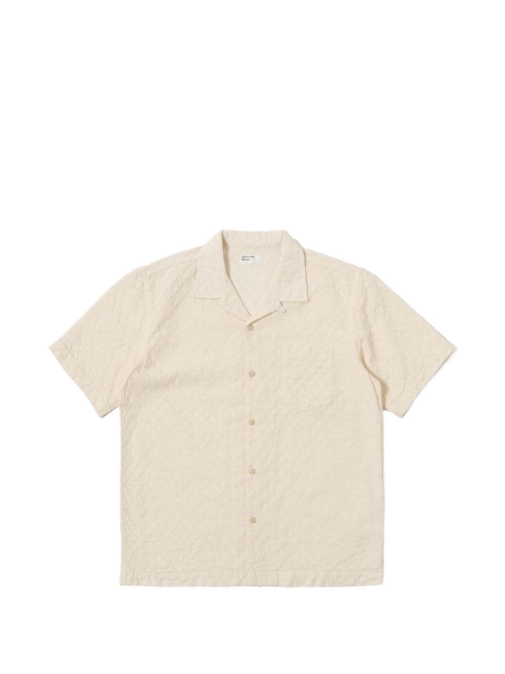 UNIVERSAL WORKS universal works camicia beige uomo maniche corte - 7