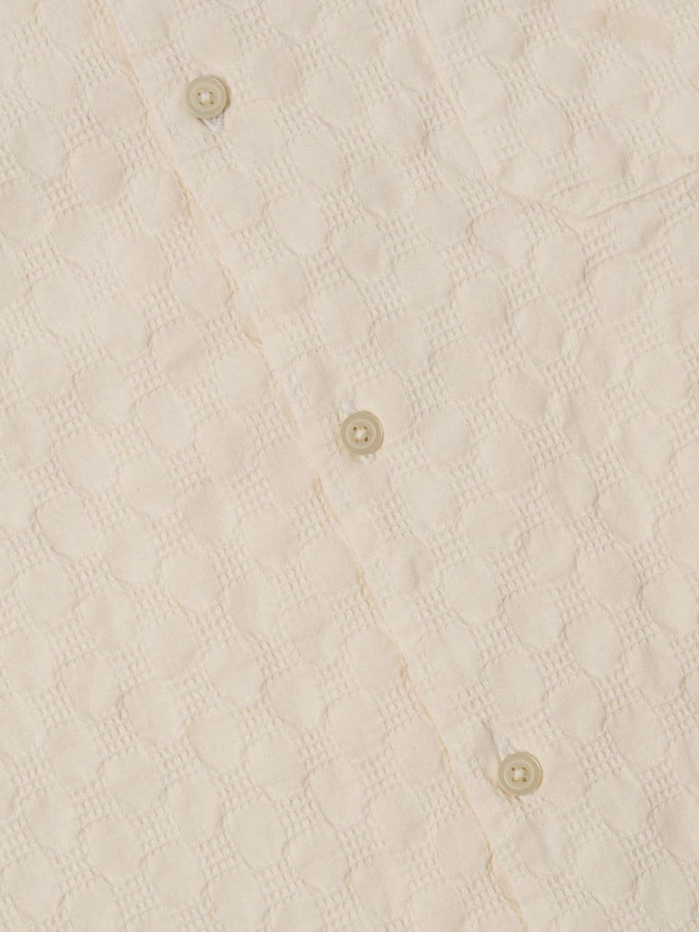 UNIVERSAL WORKS universal works camicia beige uomo maniche corte - 5