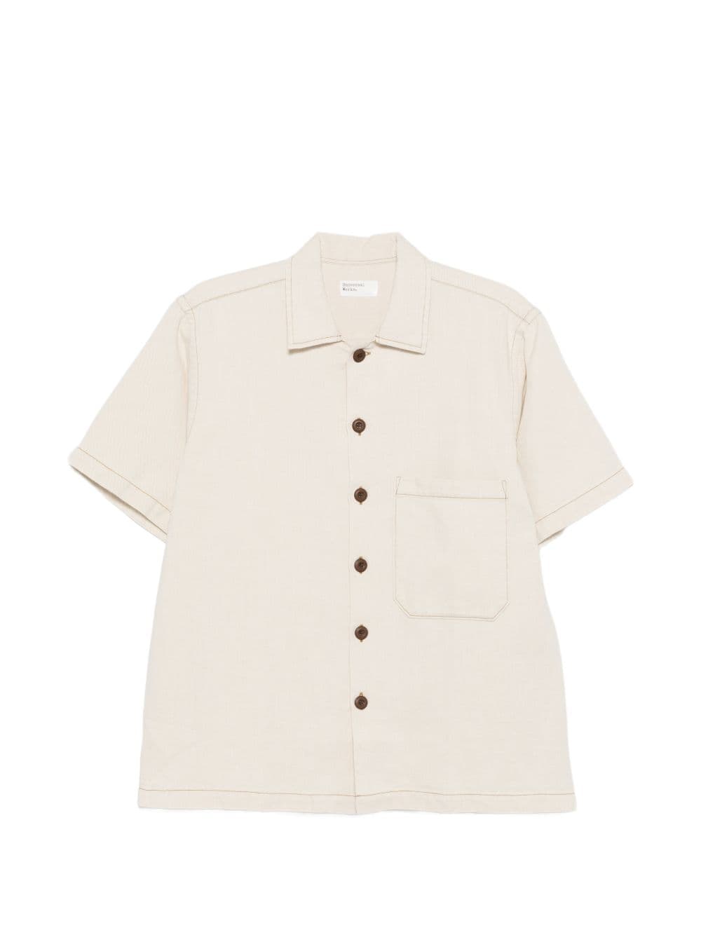 UNIVERSAL WORKS universal works camicia beige uomo - 4