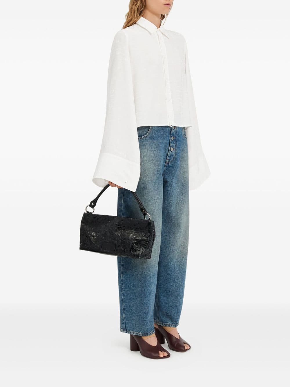 MM6 Maison Margiela mm6 maison margiela camicia bianco donna maniche svasate - 4