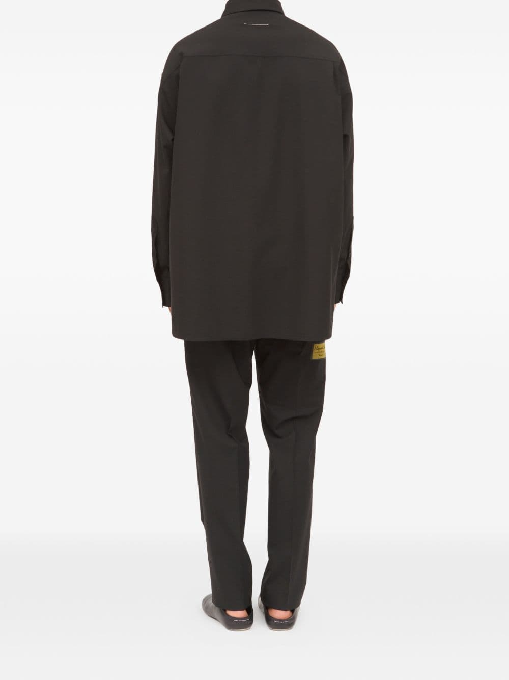 MM6 Maison Margiela mm6 maison margiela camicia nero uomo patch logo - 3