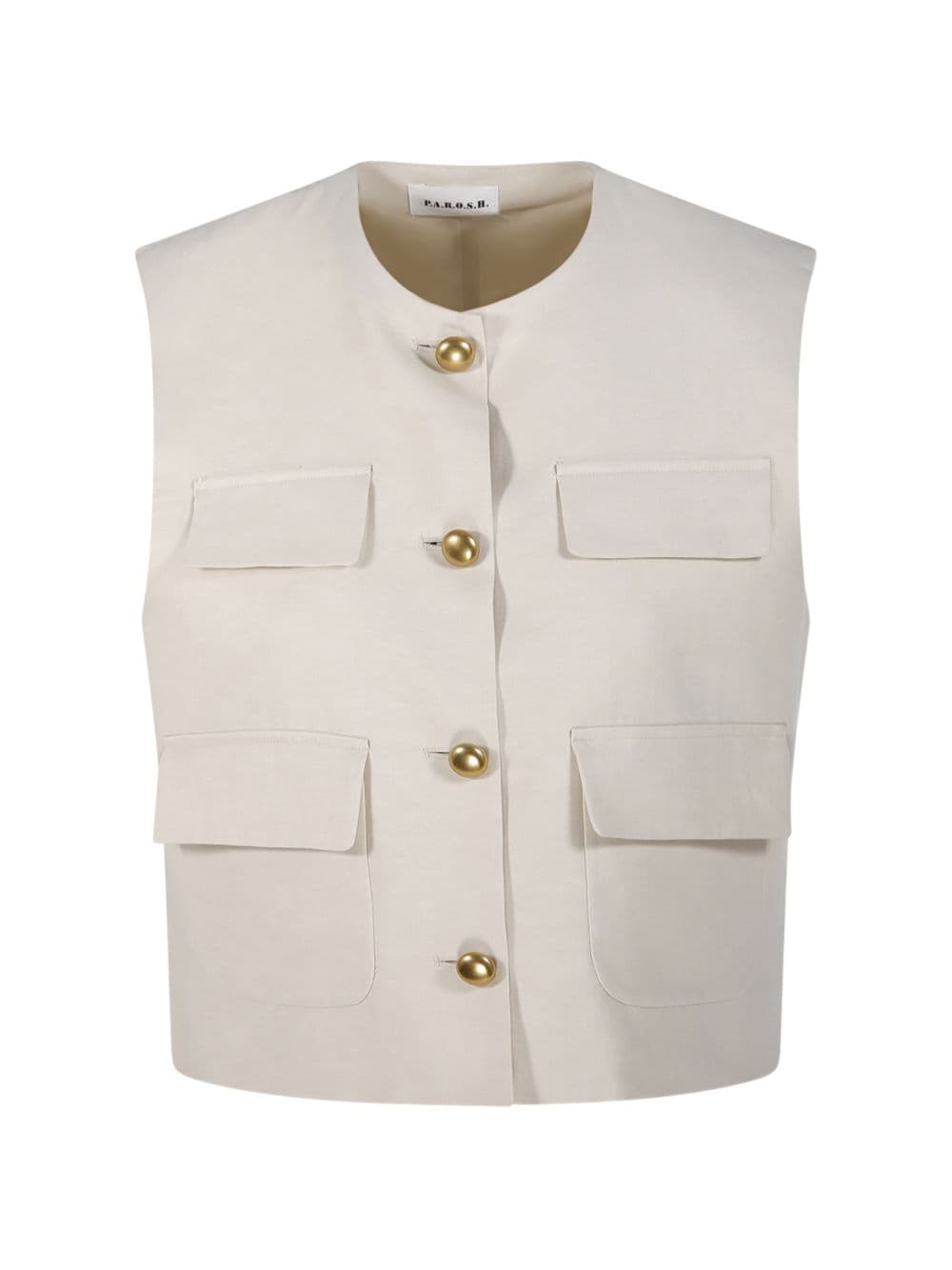 P.A.R.O.S.H. parosh gilet graisa donna sabbia - 5