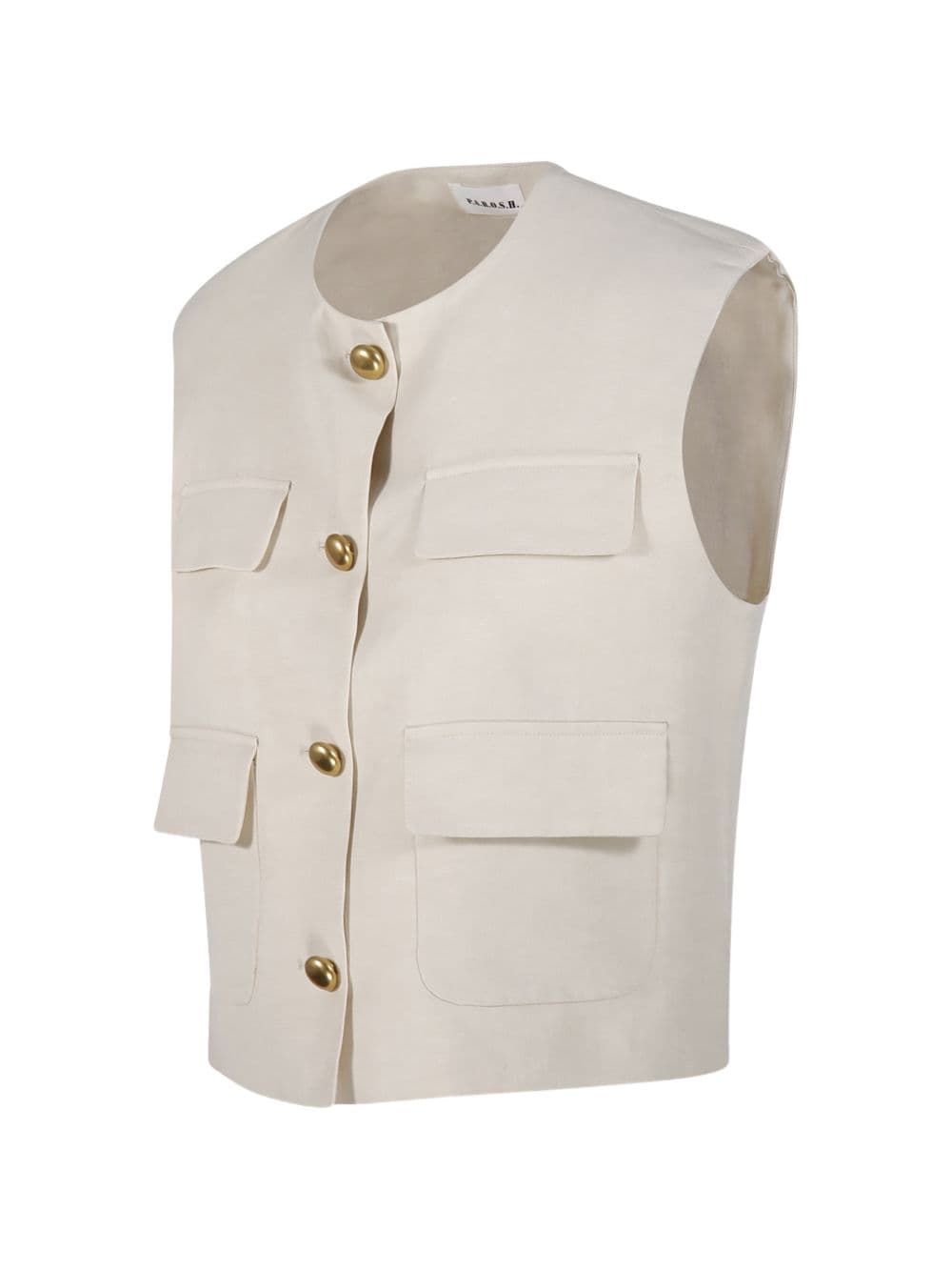 P.A.R.O.S.H. parosh gilet graisa donna sabbia - 4