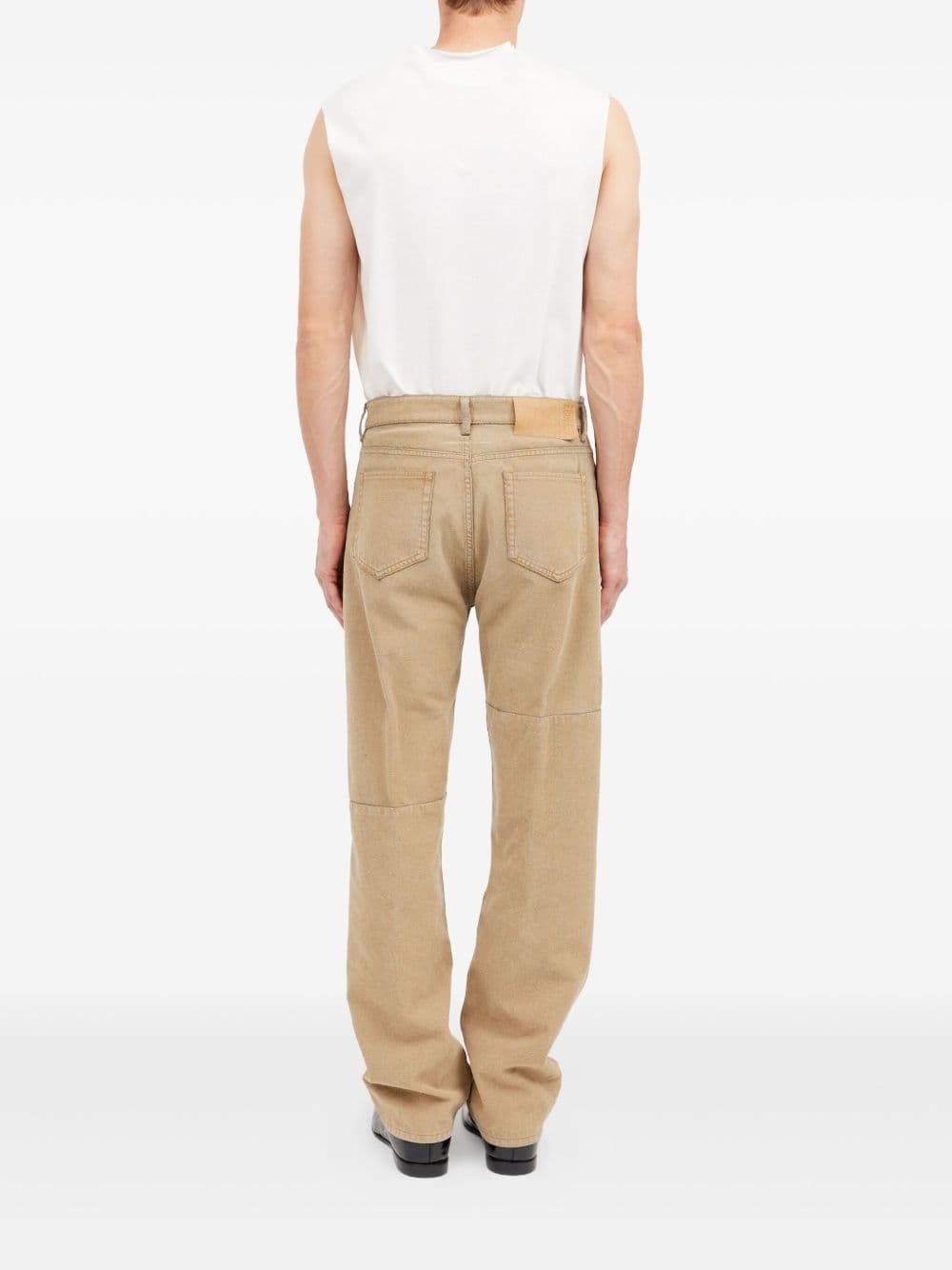 MM6 Maison Margiela mm6 maison margiela jeans beige uomo cinque tasche - 3