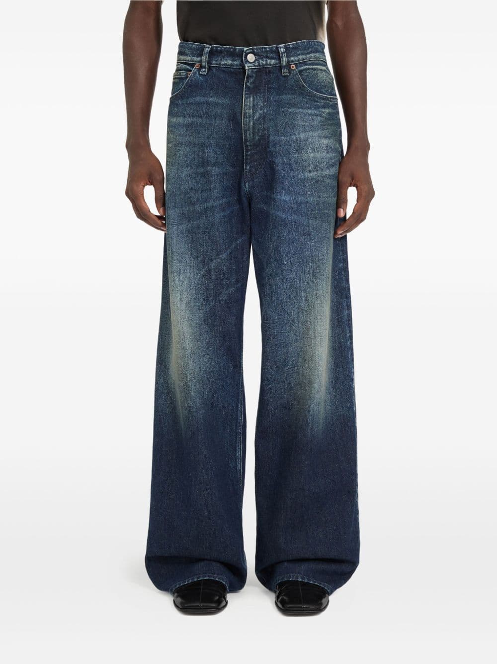 MM6 Maison Margiela mm6 maison margiela jeans gamba ampia uomo blu - 6
