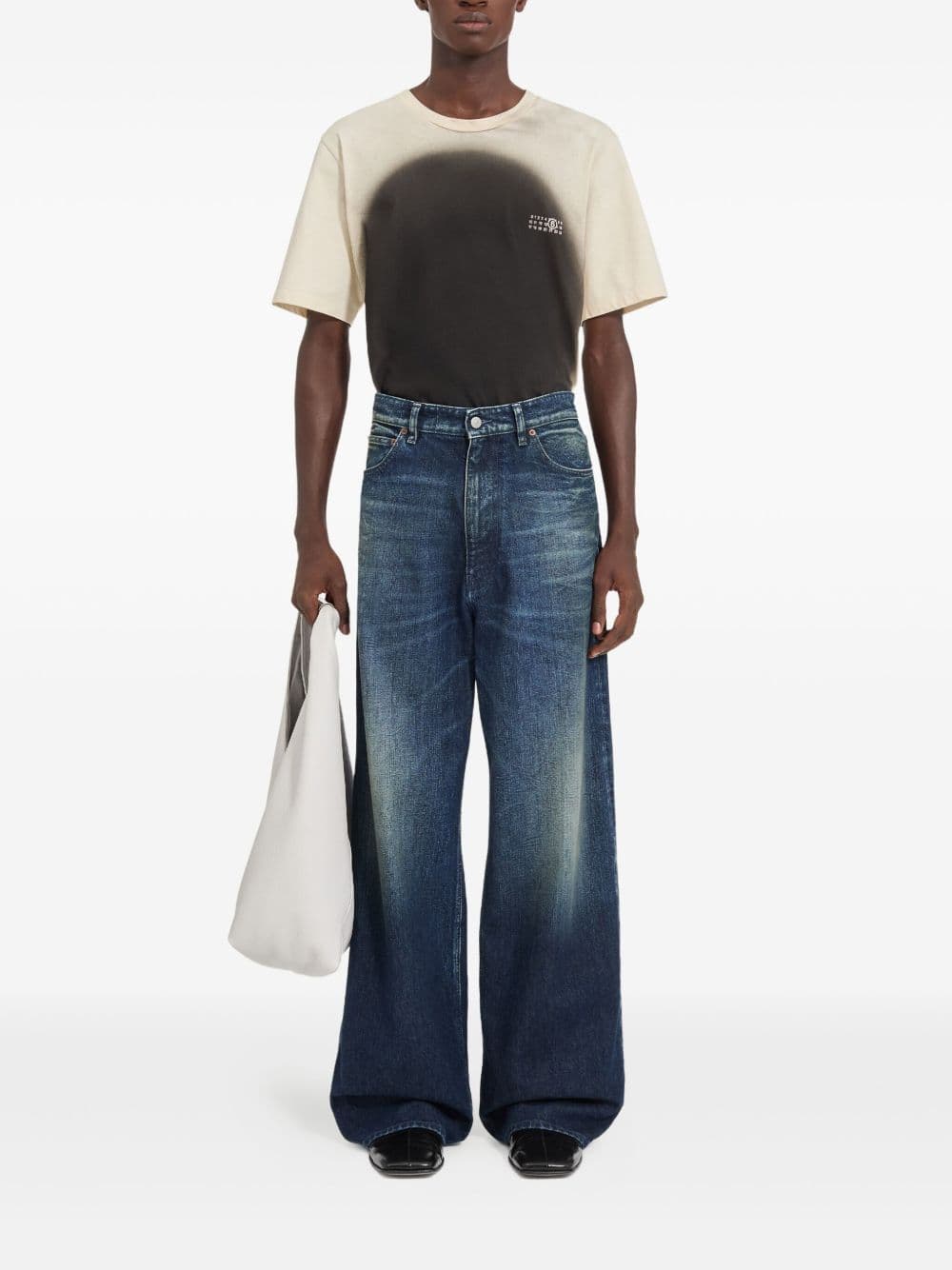 MM6 Maison Margiela mm6 maison margiela jeans gamba ampia uomo blu - 2