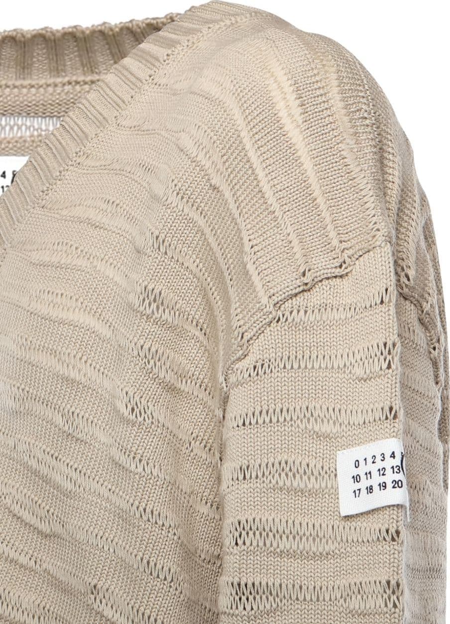 MM6 Maison Margiela mm6 maison margiela cardigan beige uomo con bottoni - 2
