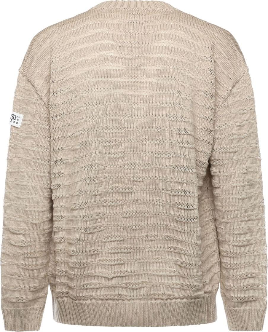 MM6 Maison Margiela mm6 maison margiela cardigan beige uomo con bottoni - 3