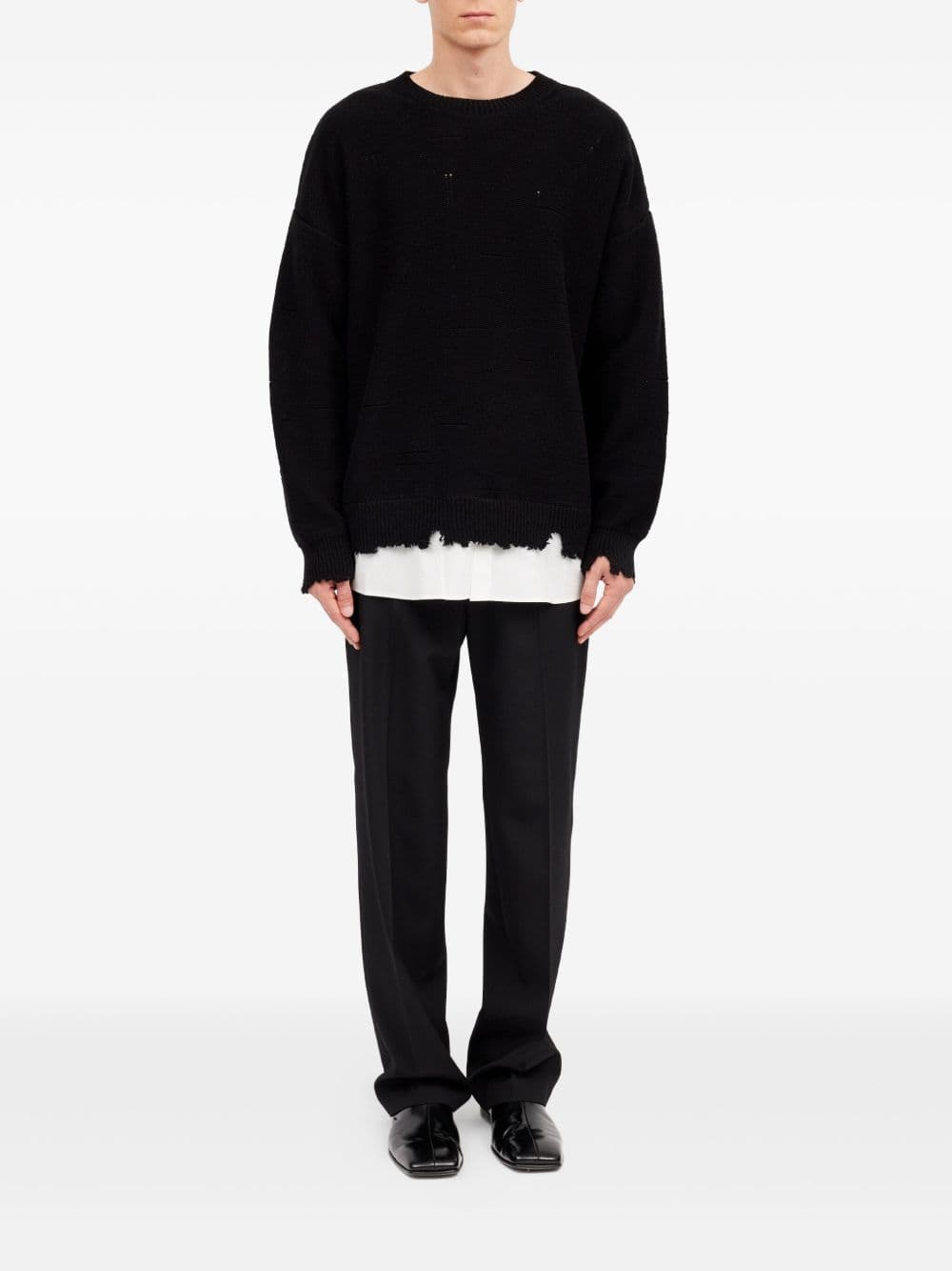 MM6 Maison Margiela mm6 maison margiela maglia nero uomo girocollo - 6
