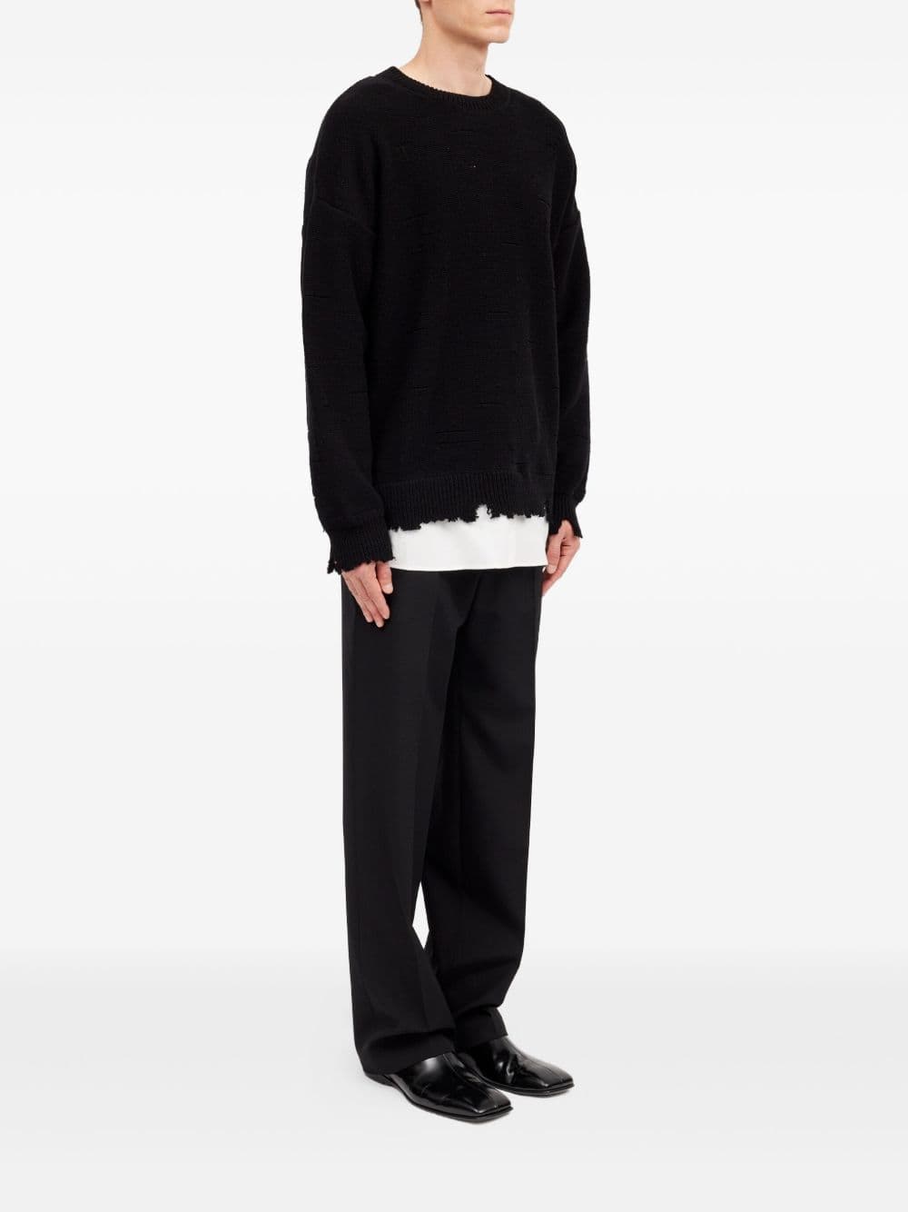 MM6 Maison Margiela mm6 maison margiela maglia nero uomo girocollo - 2