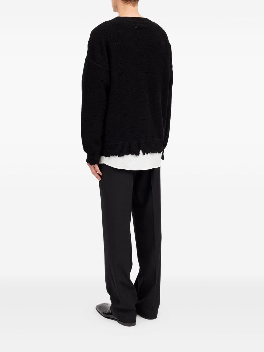 MM6 Maison Margiela mm6 maison margiela maglia nero uomo girocollo - 3
