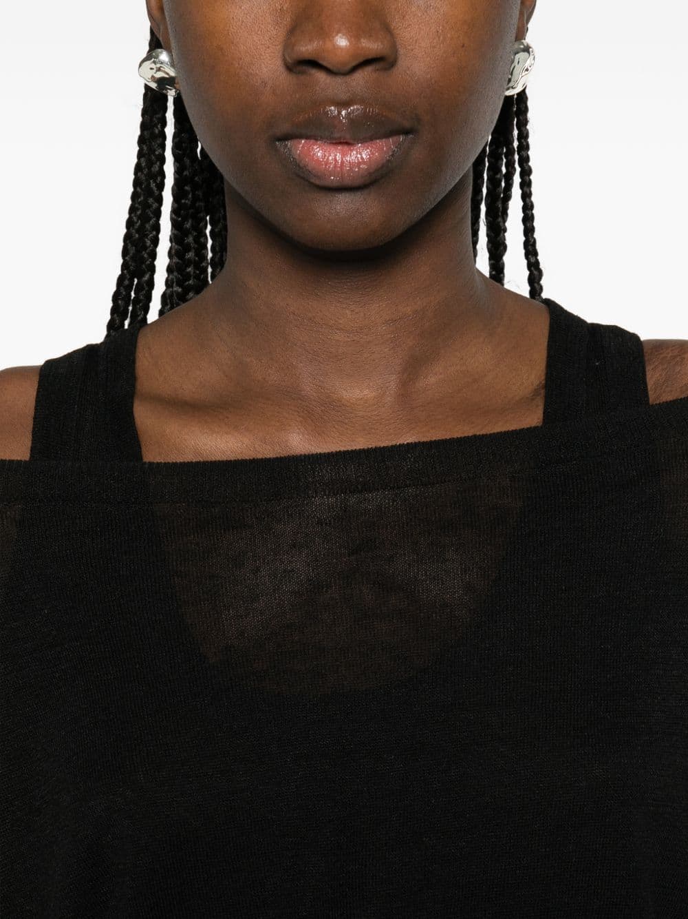 P.A.R.O.S.H. parosh maglia babylon donna nero - 3